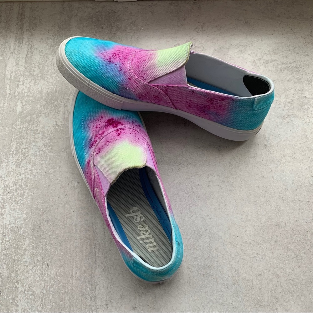 Summer Nike SB Charge Slip Skate Shoe Tie Dyed Solarsoft Summer Slip on